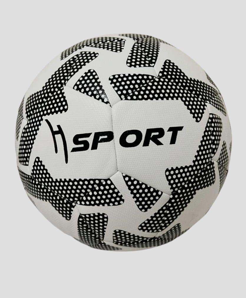 Ballon de Football HSPORT - Blanc avec motifs noirs